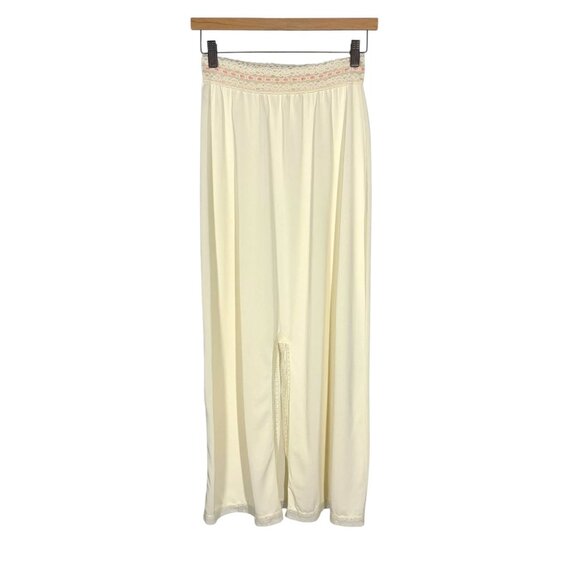 Vintage 60s Cream Full Length Slip Large Small - Picture 4 of 9